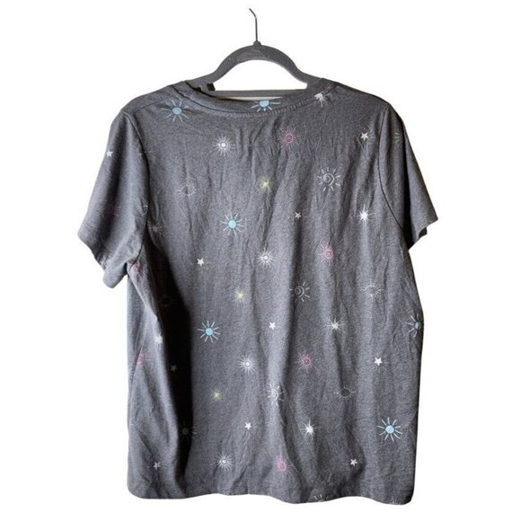 Anthrolopolgie Sol Angeles Twinkle Soft Gray Graphic Tee Women Plus Size 1X NWT - Picture 3 of 5